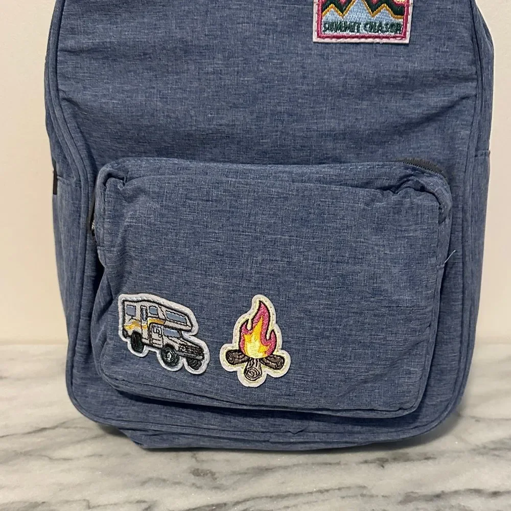 Tommy Bahamas Blue Kids Backpack with Patches NEW NWT